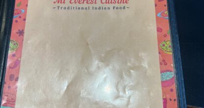 Mt. Everest India's Cuisine