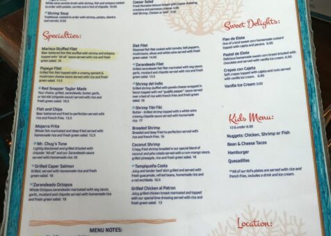 Costa Pacifica - San Antonio Seafood Restaurant