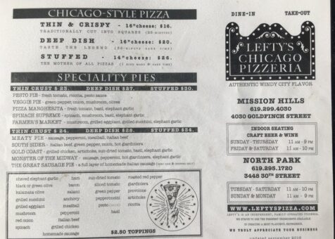 Lefty's Chicago Pizzeria