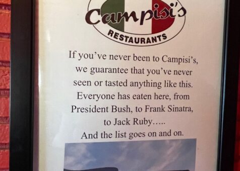 Campisi's Restaurant - The Egyptian Lounge